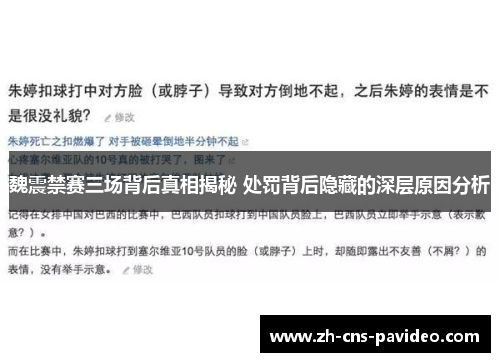 魏震禁赛三场背后真相揭秘 处罚背后隐藏的深层原因分析 魏震禁赛三场背后真相揭秘 处罚背后隐藏的深层原因分析